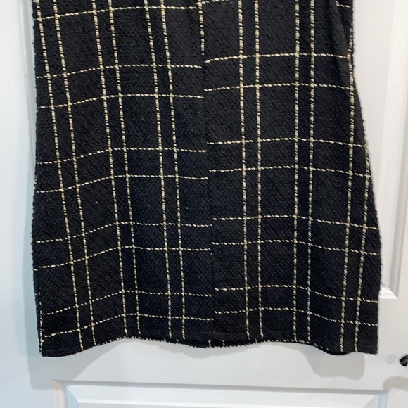Shein black tweed style shift dress size large - Picture 8 of 10